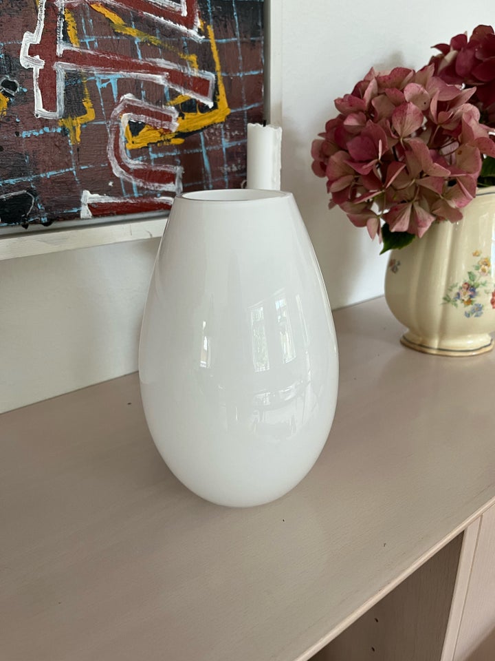 Glas, Flot Holmegaard vase ,