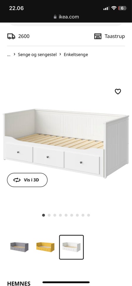 Sengeramme, Hemnes , b: 80 l: 200