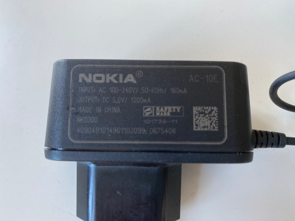 Oplader, t. Nokia