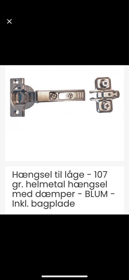 Tilbehør Blum