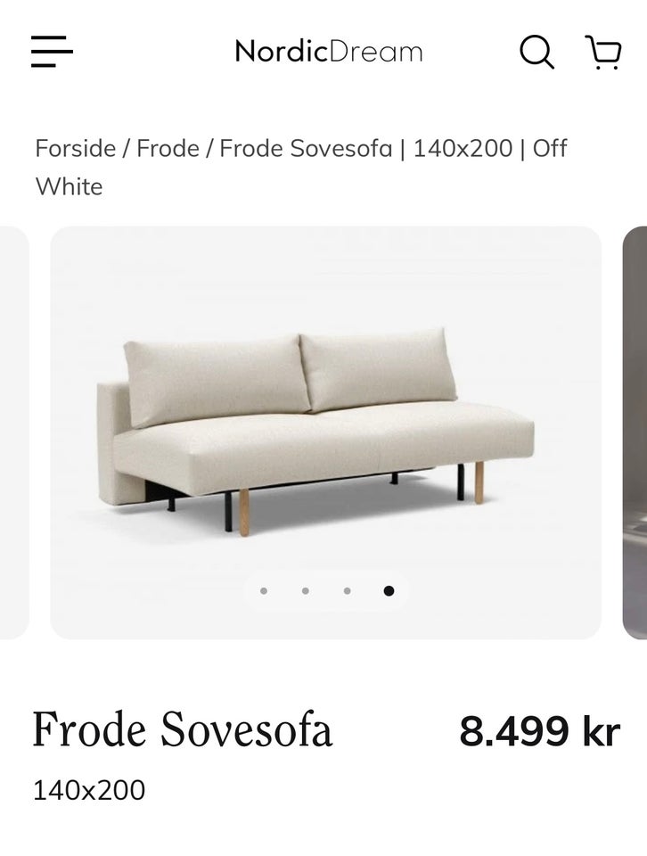 Sovesofa, Nordic Dream , b: 140 l: