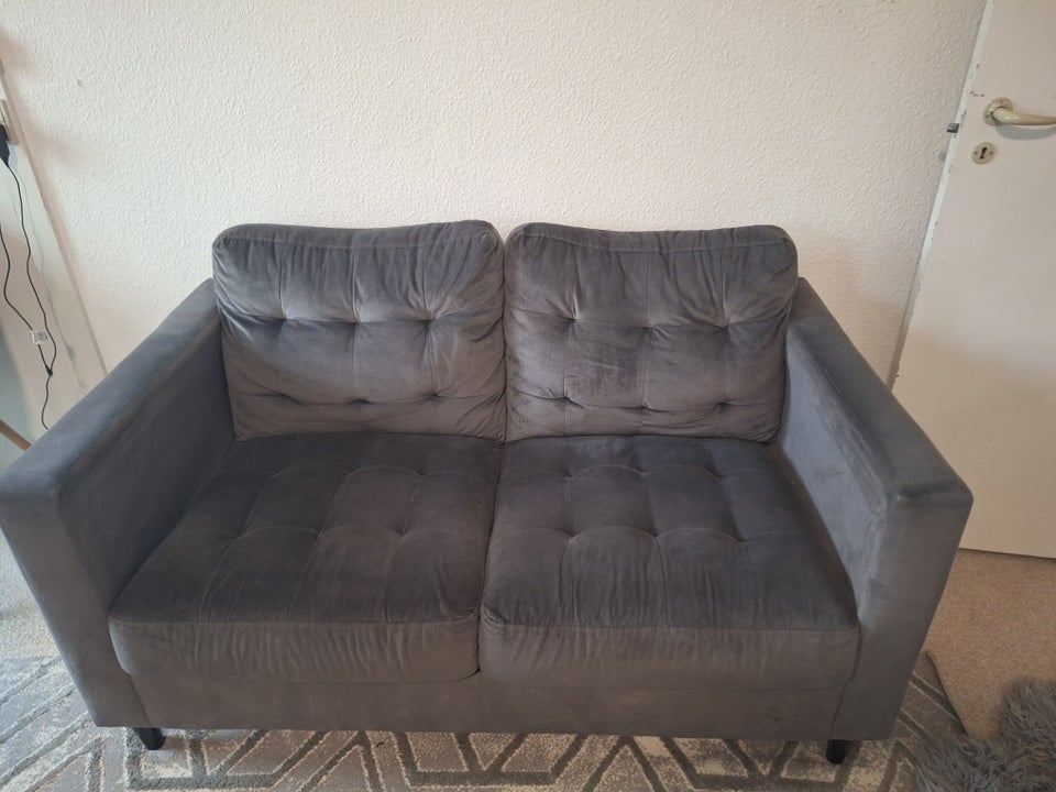 Sofa, velour, 2 pers.