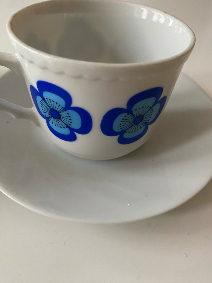 Porcelæn 2 retro kaffekopper