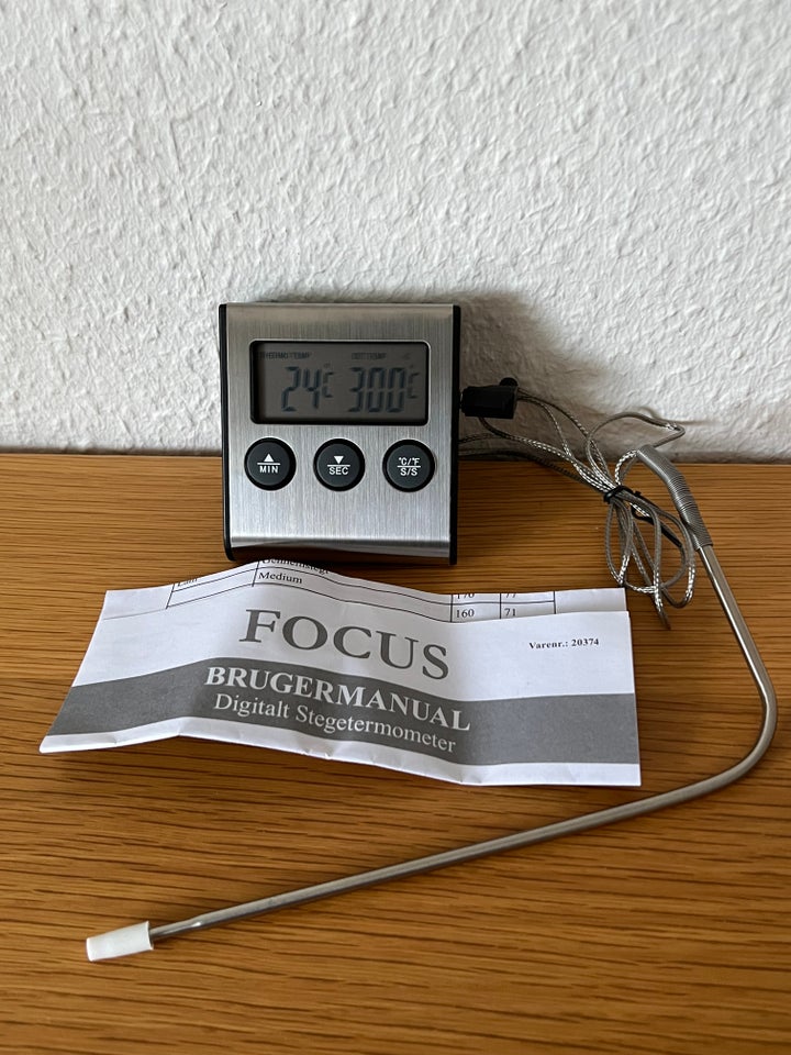 Digitalt stegetermometer, Focus