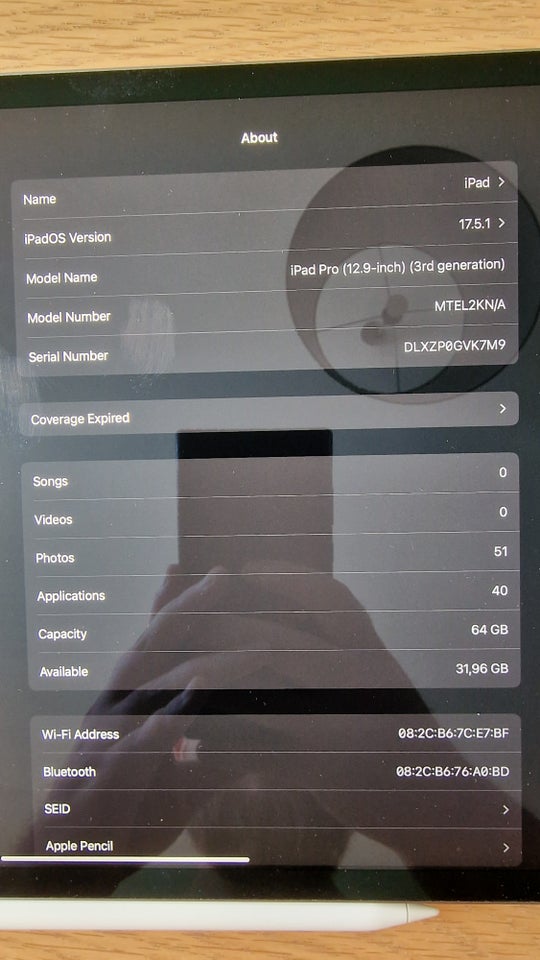 iPad Pro 3 64 GB sort