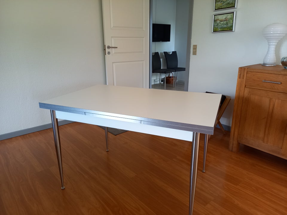 Spisebord Hvid laminat/alukant