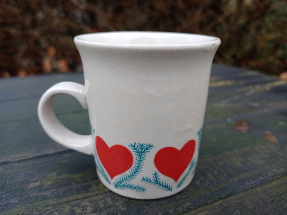 Porcelæn Fin gammel julekop 7 cm