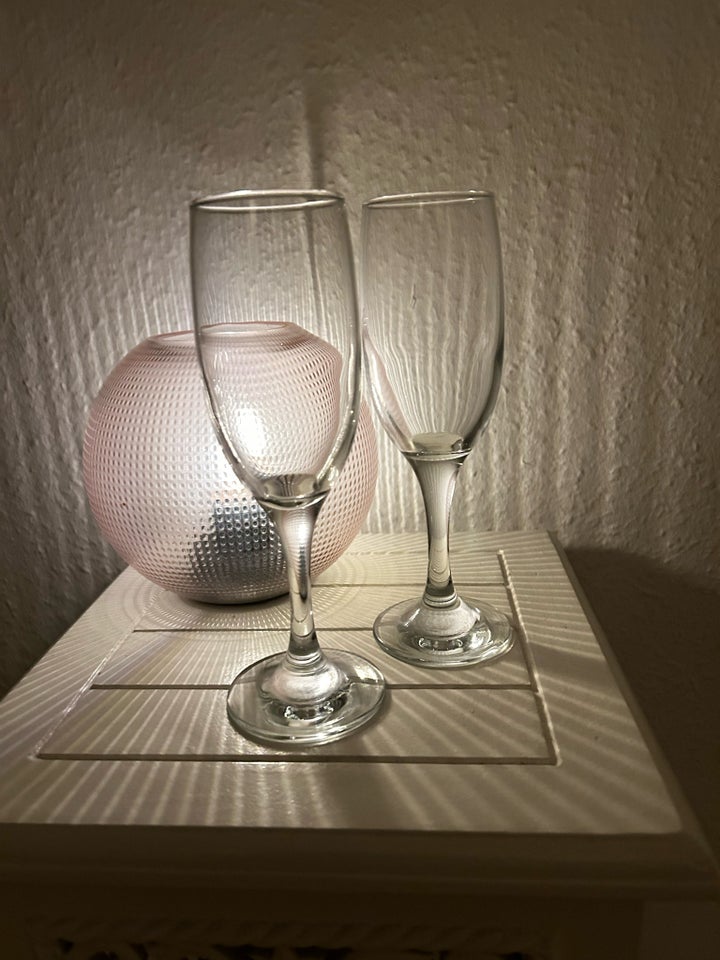 Glas, 6 stk Champagneglas