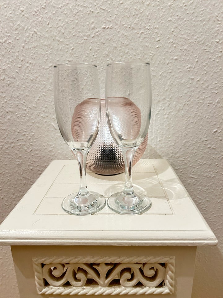 Glas, 6 stk Champagneglas