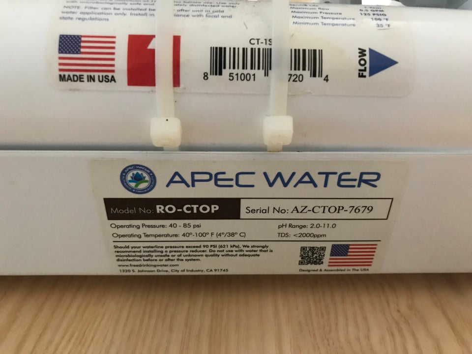 Vandfilter Apec Water Systems