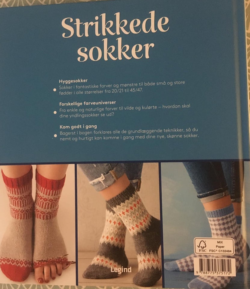 Strikkede sokker, Kerstin Balke,