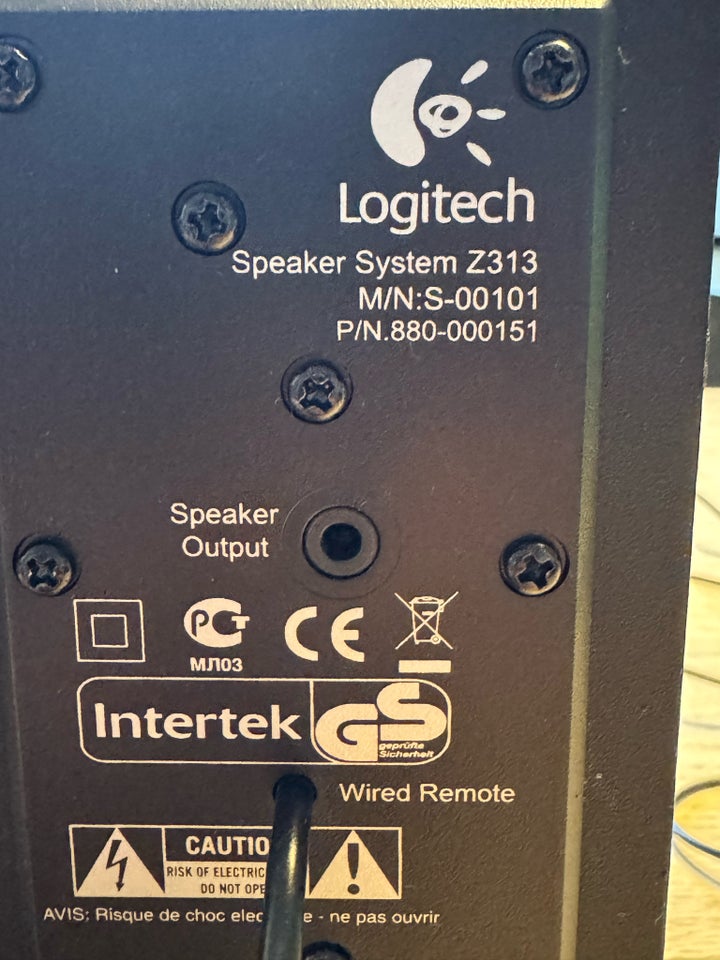 Højttaler, Logitech, Z313