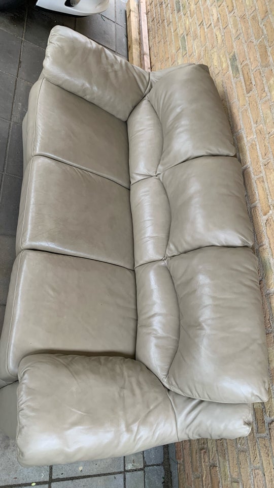 Sofa læder 3+2 lædersofa