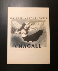 Litografisk tryk Chagall b: 23 h: