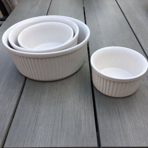 Porcelæn Souffle ildfast skåle