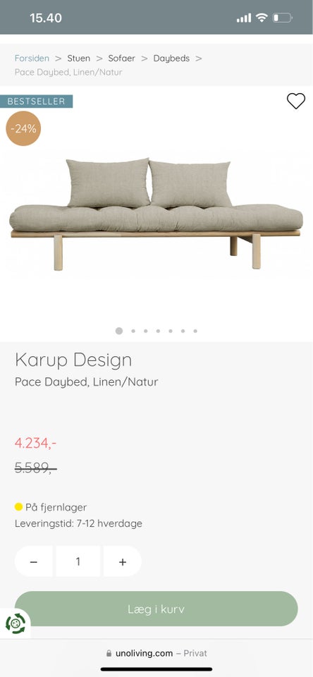 Daybed, Karup