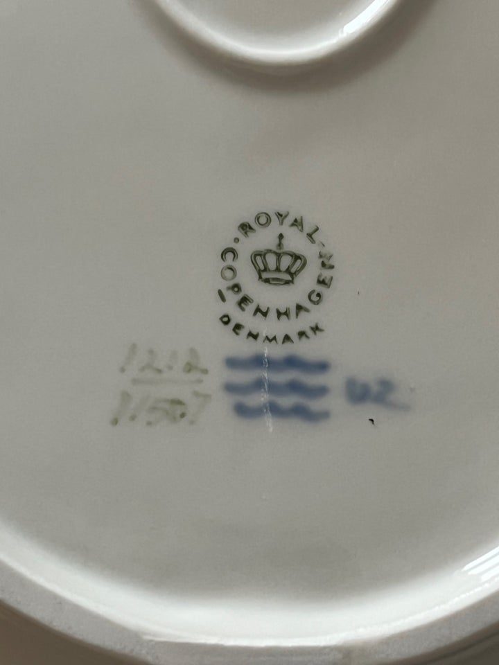 Porcelæn Blå Vifte Fad 11507