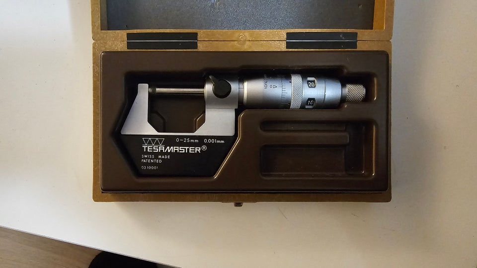 Mikrometer skrue 0-25, TesaMaster