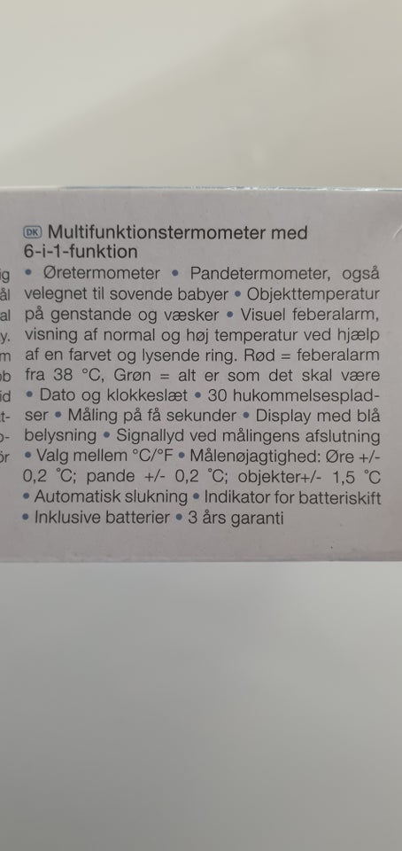 Termometer, Pande og