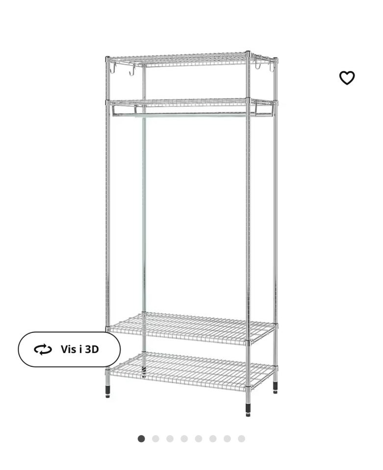 Reolsystem IKEA b: 96 d: 50 h: 201