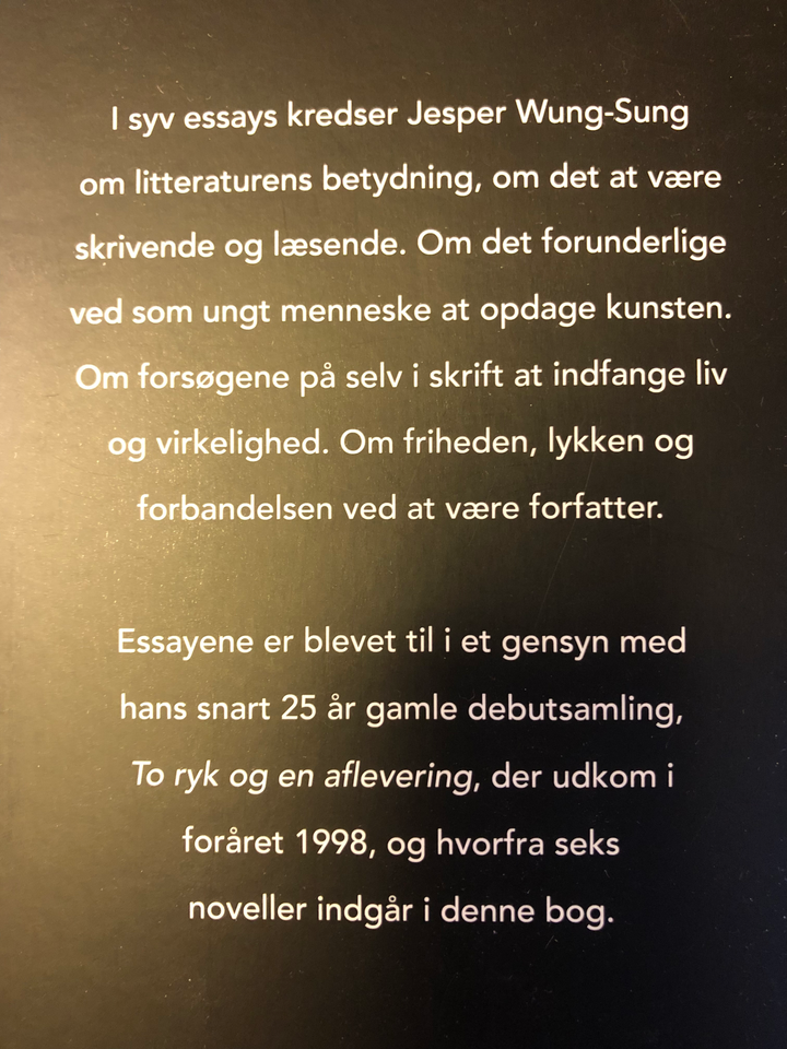 SÅ LAD DET VÆRE, Jesper Wung-Sung,