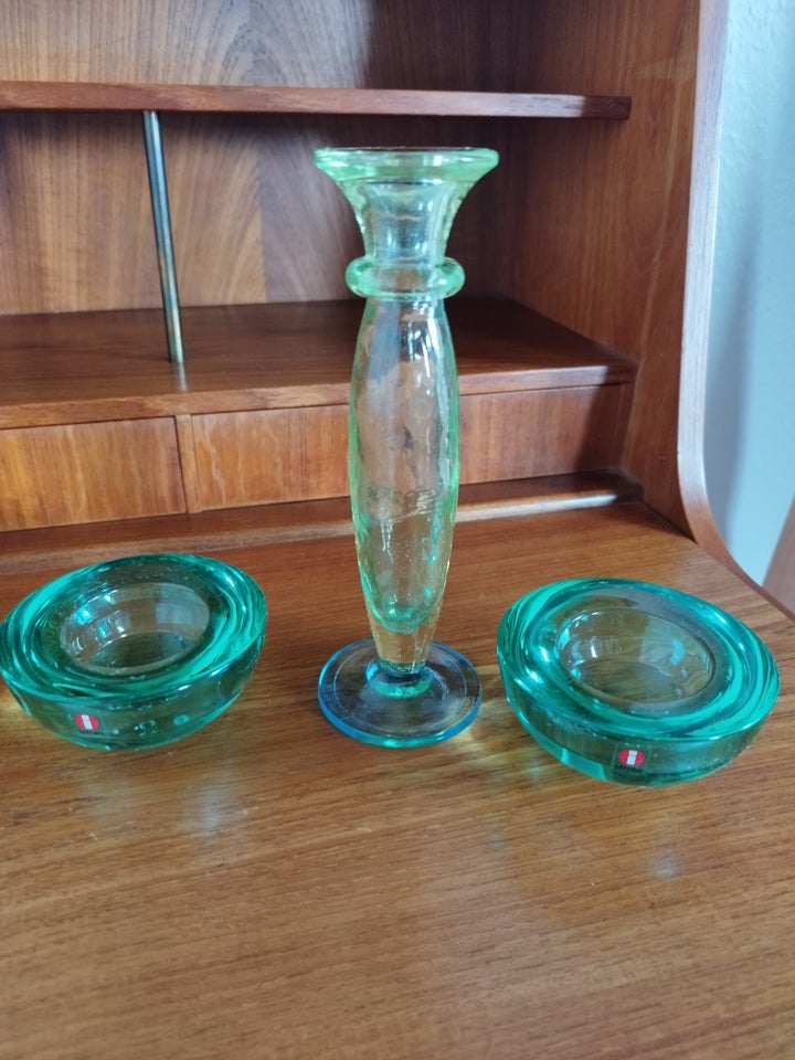 Glas Lysestager Vintage