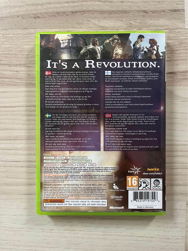 Fable III, Xbox 360