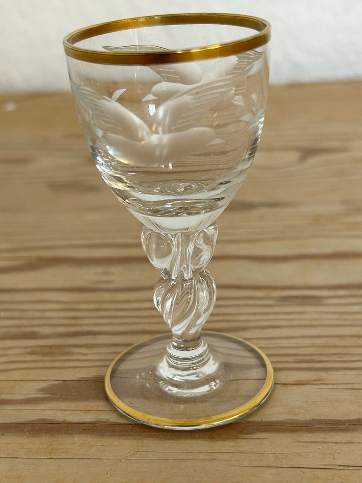 Glas, 10 stk snapseglas, Mågeglas