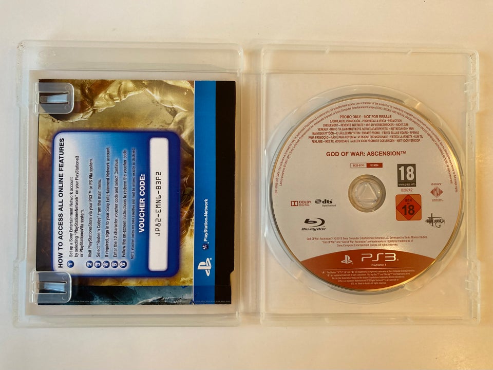 God of War Ascension Promo disk, PS3