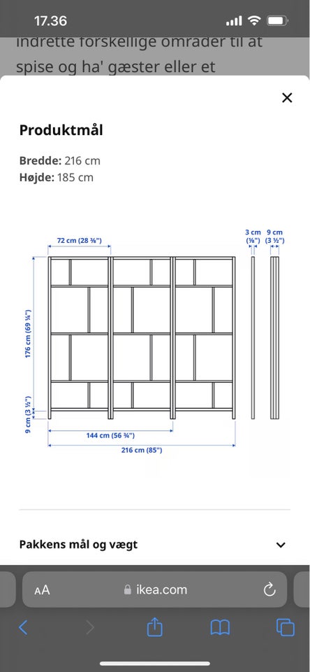 Rumdeler, Ikea Risör