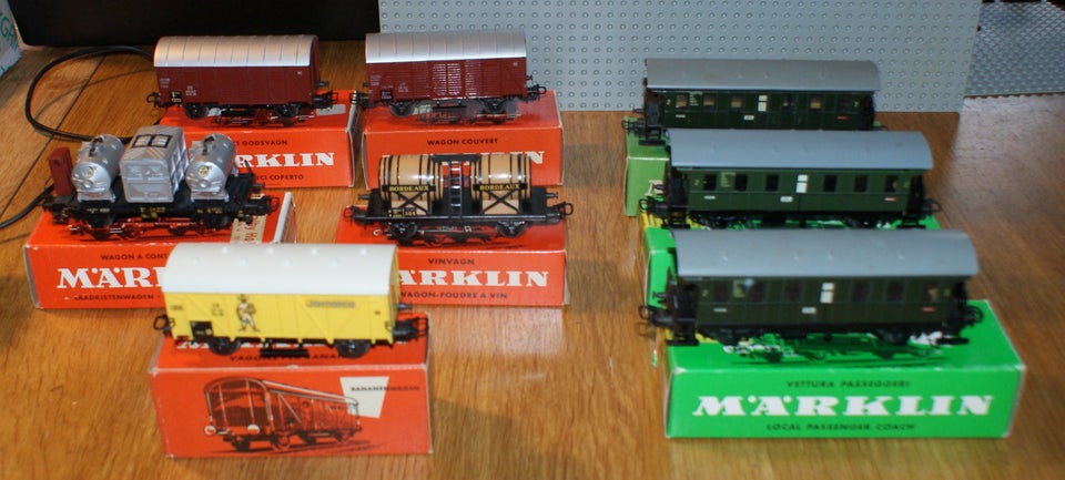 Modeltog, Märklin Div vogne