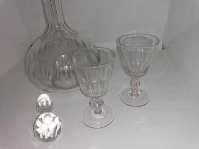 Glas Karaffel og 2 glas