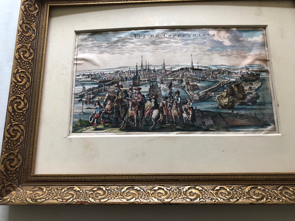 Litografi motiv: København 1670