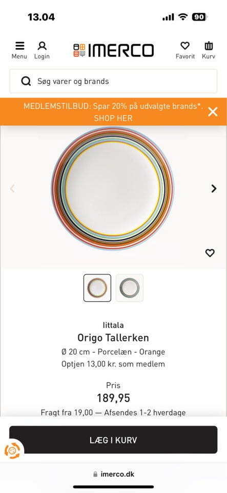 Porcelæn Tallerkner Ittala