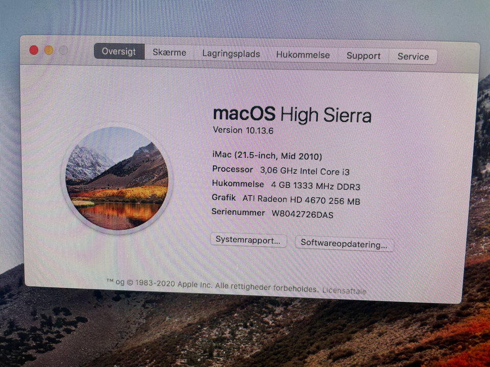 iMac, 21.5 inch, 3,06 GHz