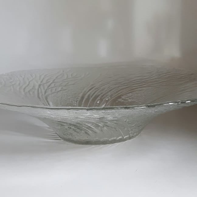 Glas Fad bordfad skål skulptur