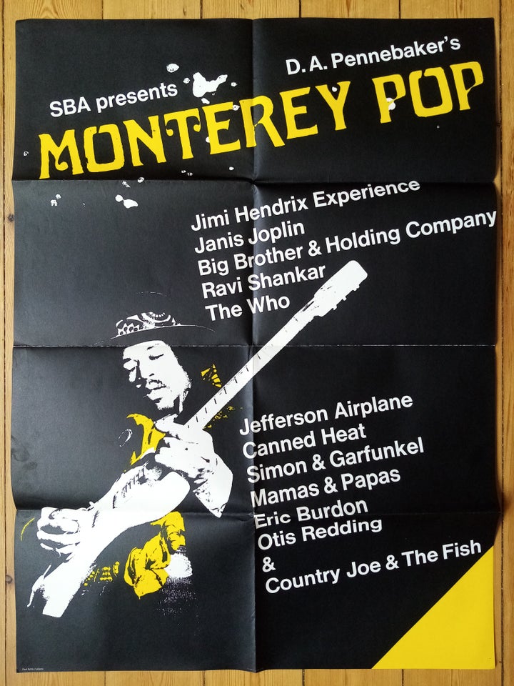 Filmplakat Monterey Pop motiv: