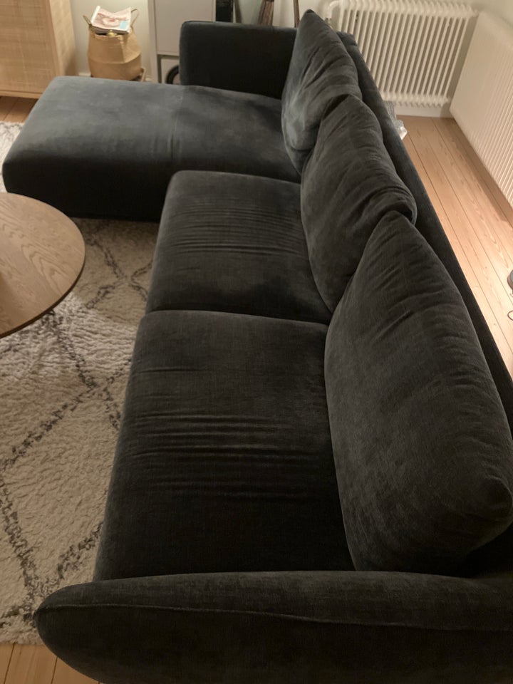 Sofa, velour, 4 pers.