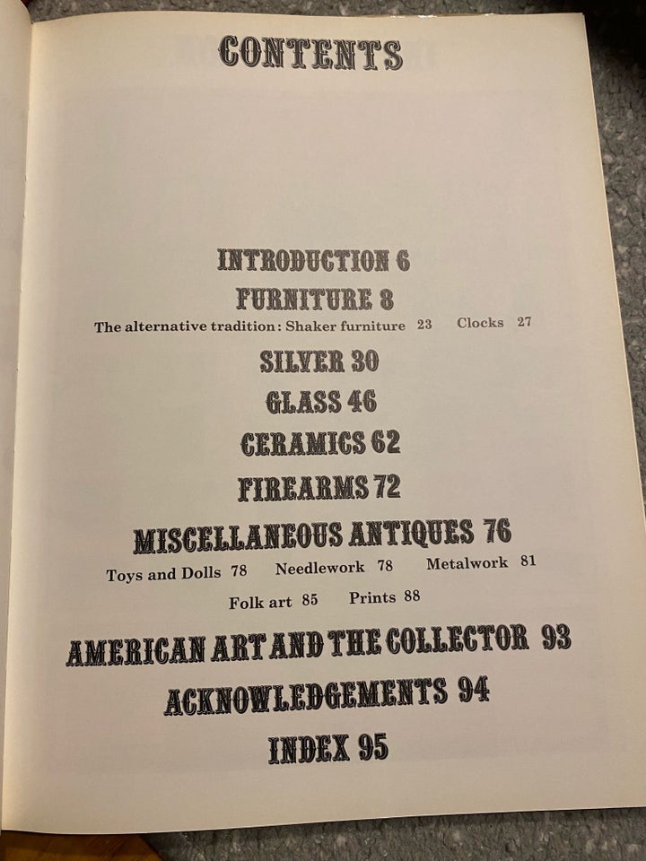 BOOK of AMERICAN ANTIQUES, Ian