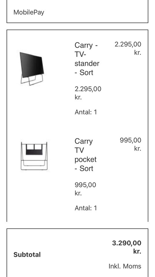 TV-stander og TV-pocket , Eva Solo,