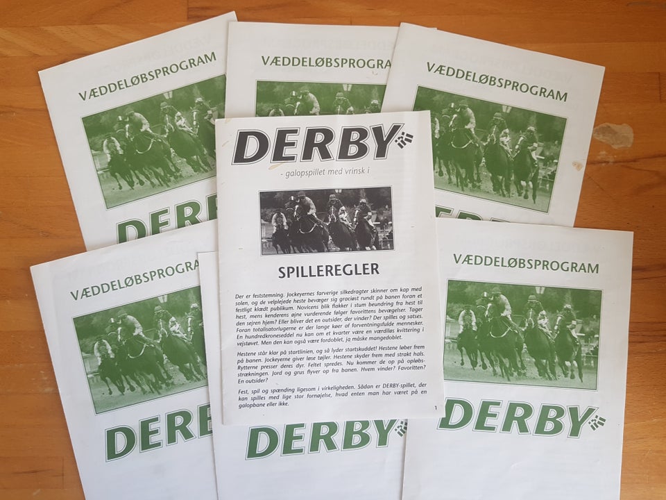 Derby, familiespil, brætspil