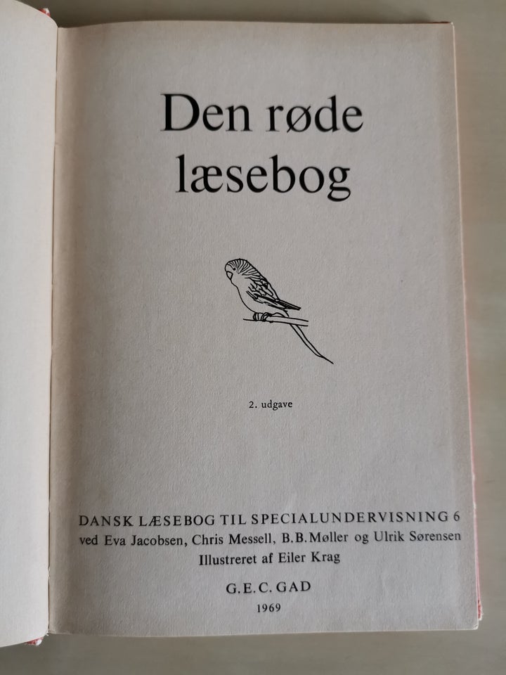 Bøger og blade, Læsebog