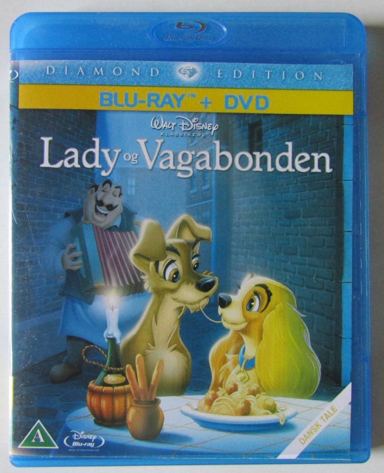 Lady og Vagabonden Blu-ray