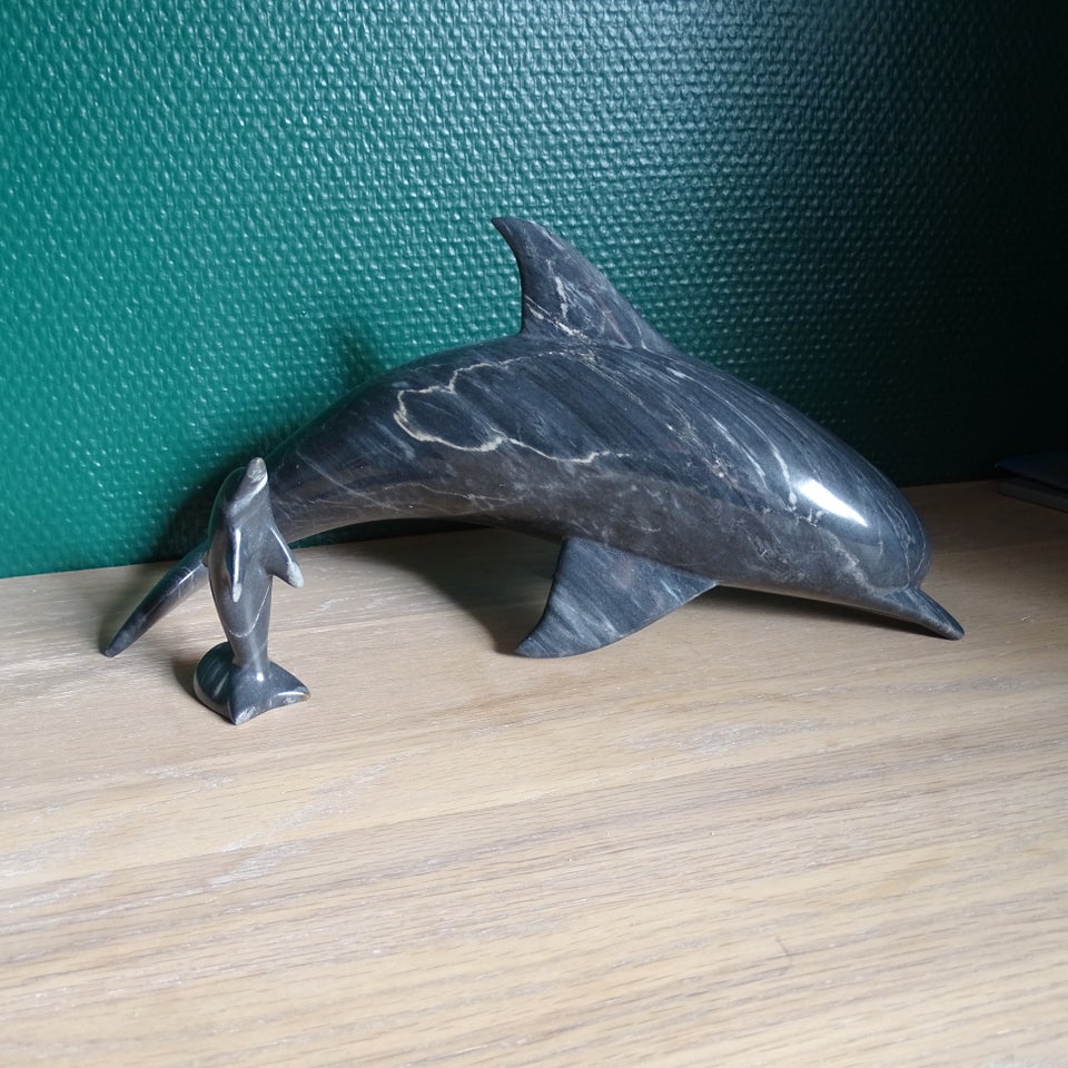 Skulptur marmor motiv: Delfin