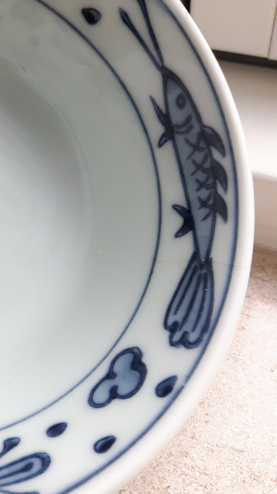 Porcelæn Skål asiet Fisk Piscis
