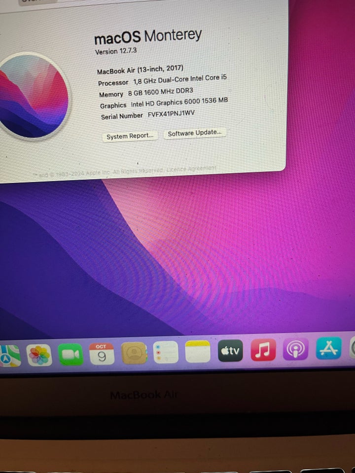 MacBook Air, 2017 , 1.8 GHz dual