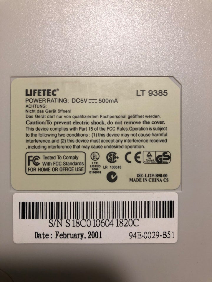 Scanner Lifetec LT 9383