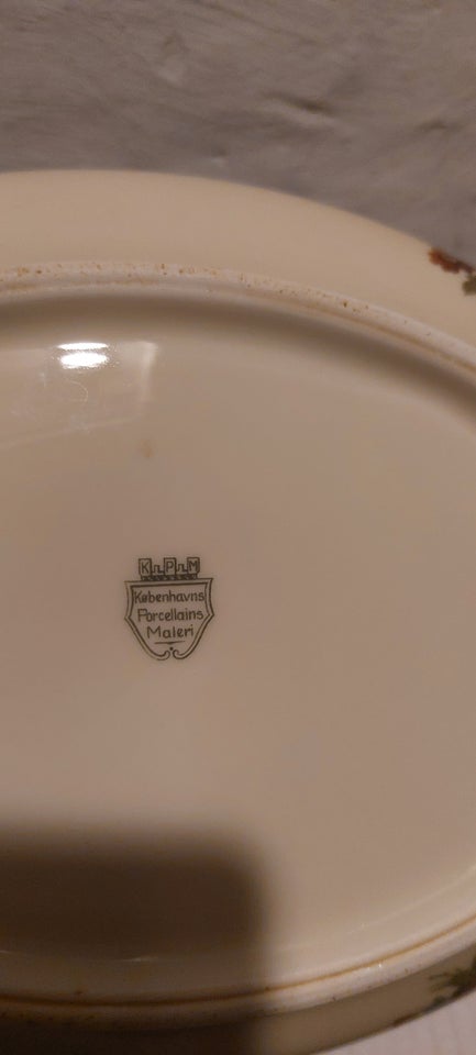 Porcelæn Lågfad Rosenborg