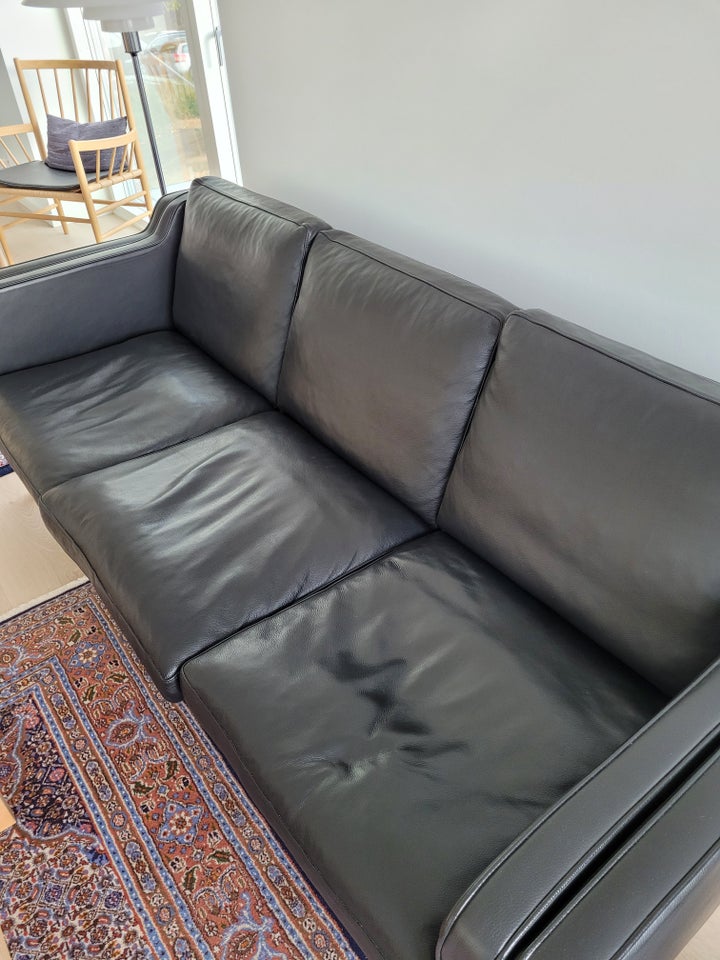 Stouby, 3 persons lædersofa, Sofa