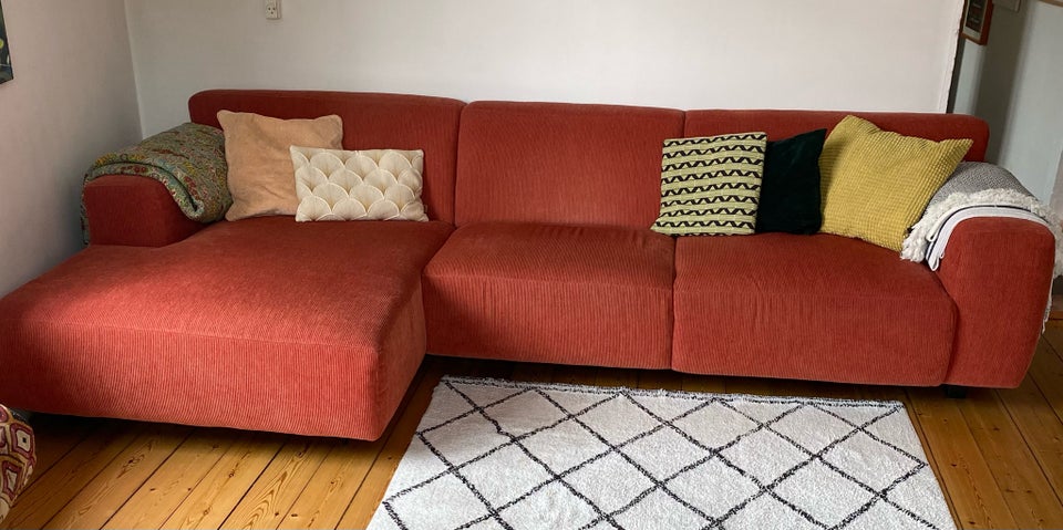 Sofa fløjl 4 pers